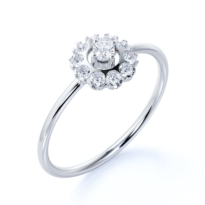 K10 ダイヤモンドリング（0.21ct／ラウンドブリリアントカット）